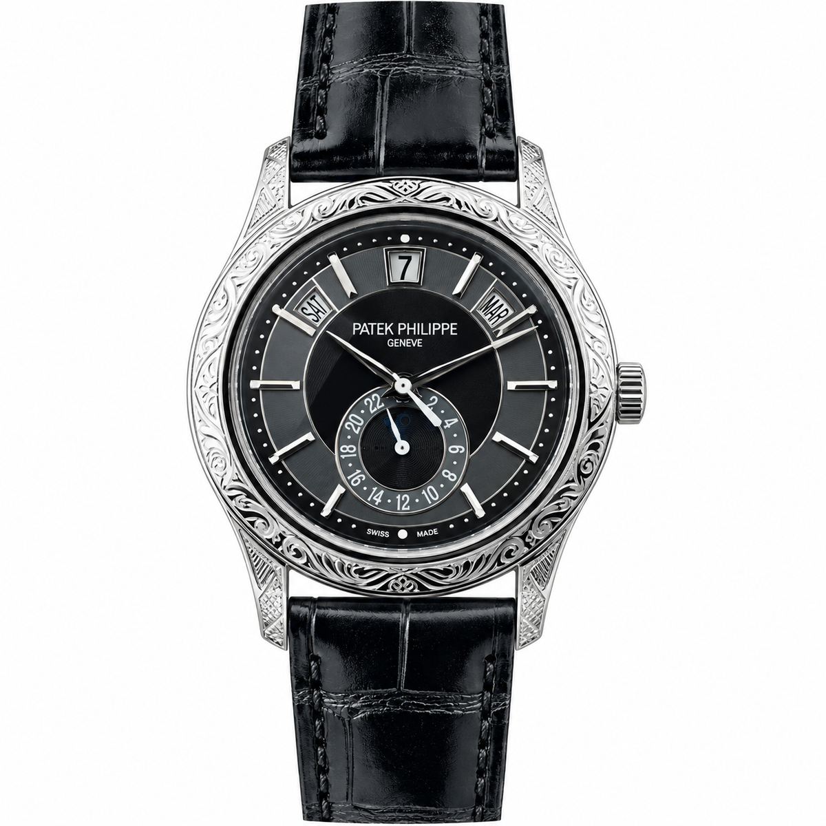 Patek Philippe Annual Calendar 40mm White Gold Black Dial