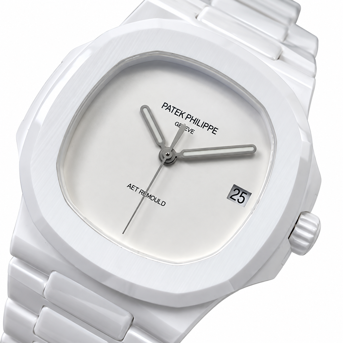 Patek Philippe White Ceramic Nautilus All White AMG Edition