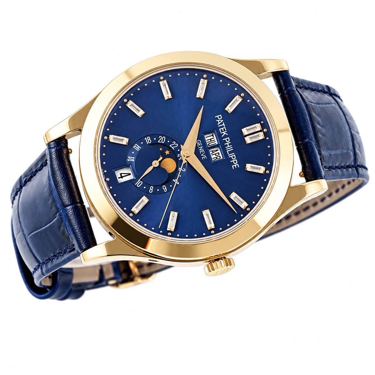 Patek Philippe Men's Blue Dial Automatic Watch 38.5mm