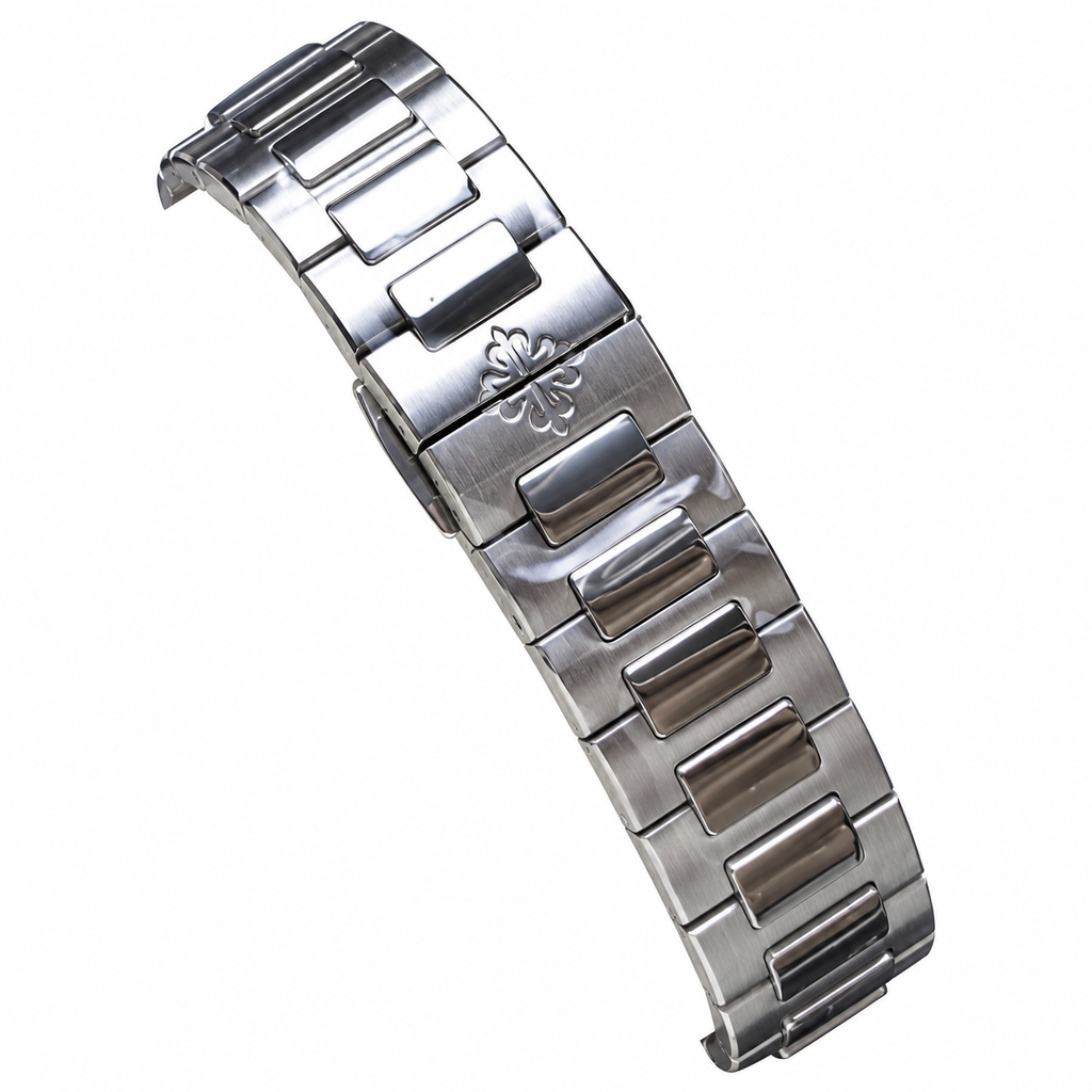 Patek Philippe Nautilus Steel Ruby Baguette Bezel White Dial 35mm