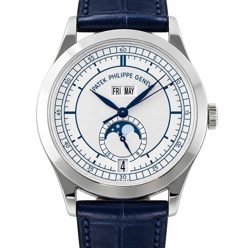 Patek Philippe Men's Green Dial Automatic Watch 38.5mm