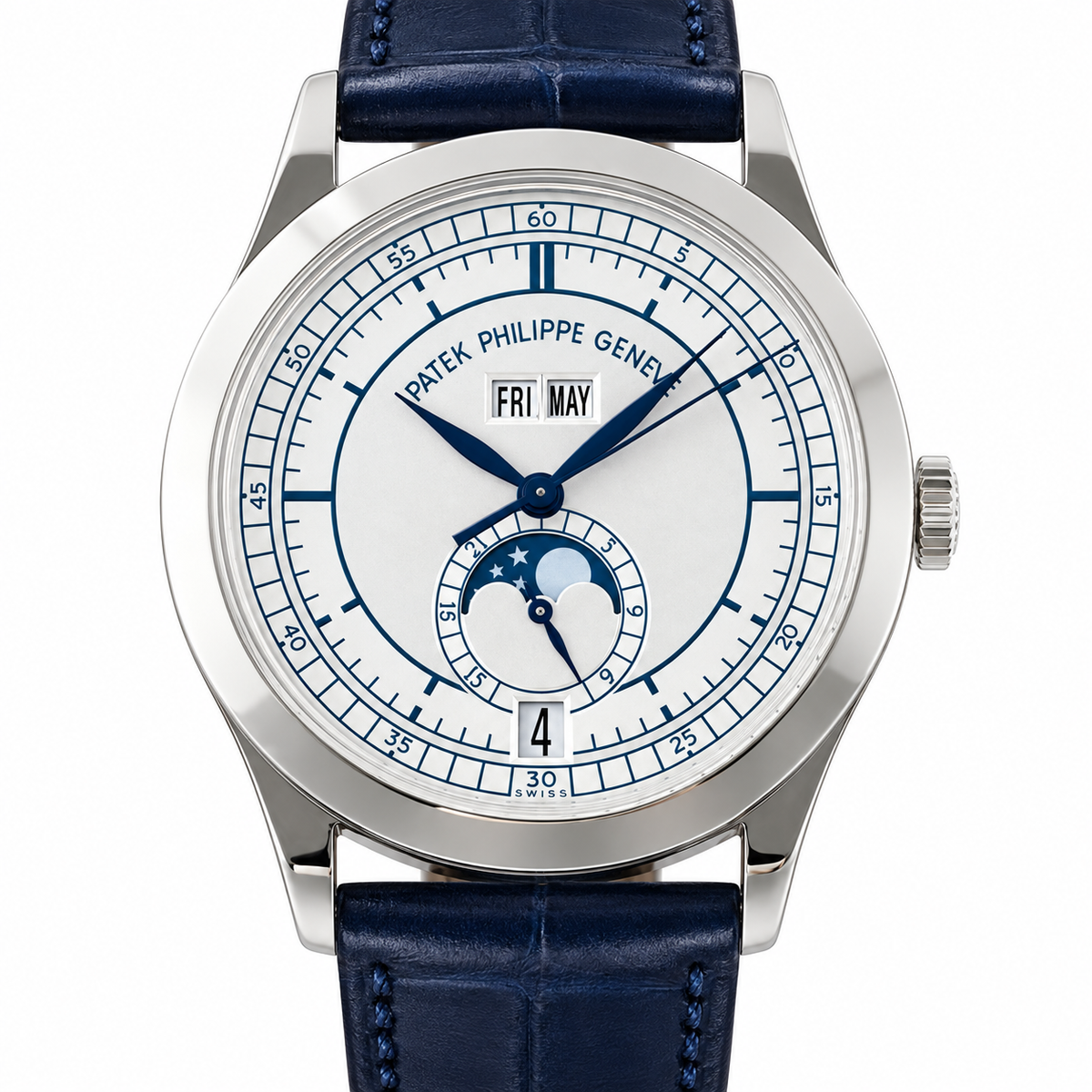 Patek Philippe Men's Green Dial Automatic Watch 38.5mm