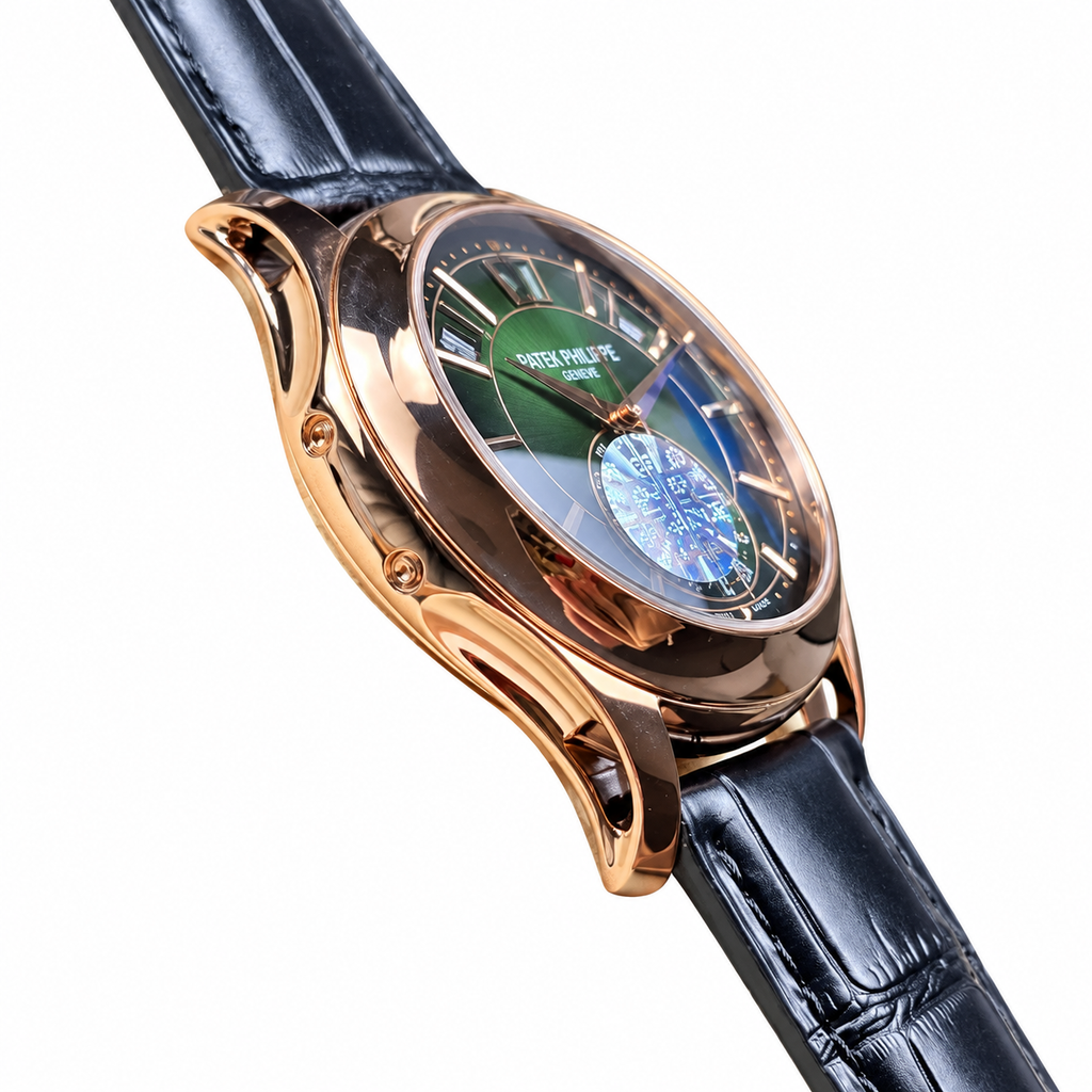 Patek Philippe Annual Calendar Moon Phase 40mm Rose Gold Green Dial
