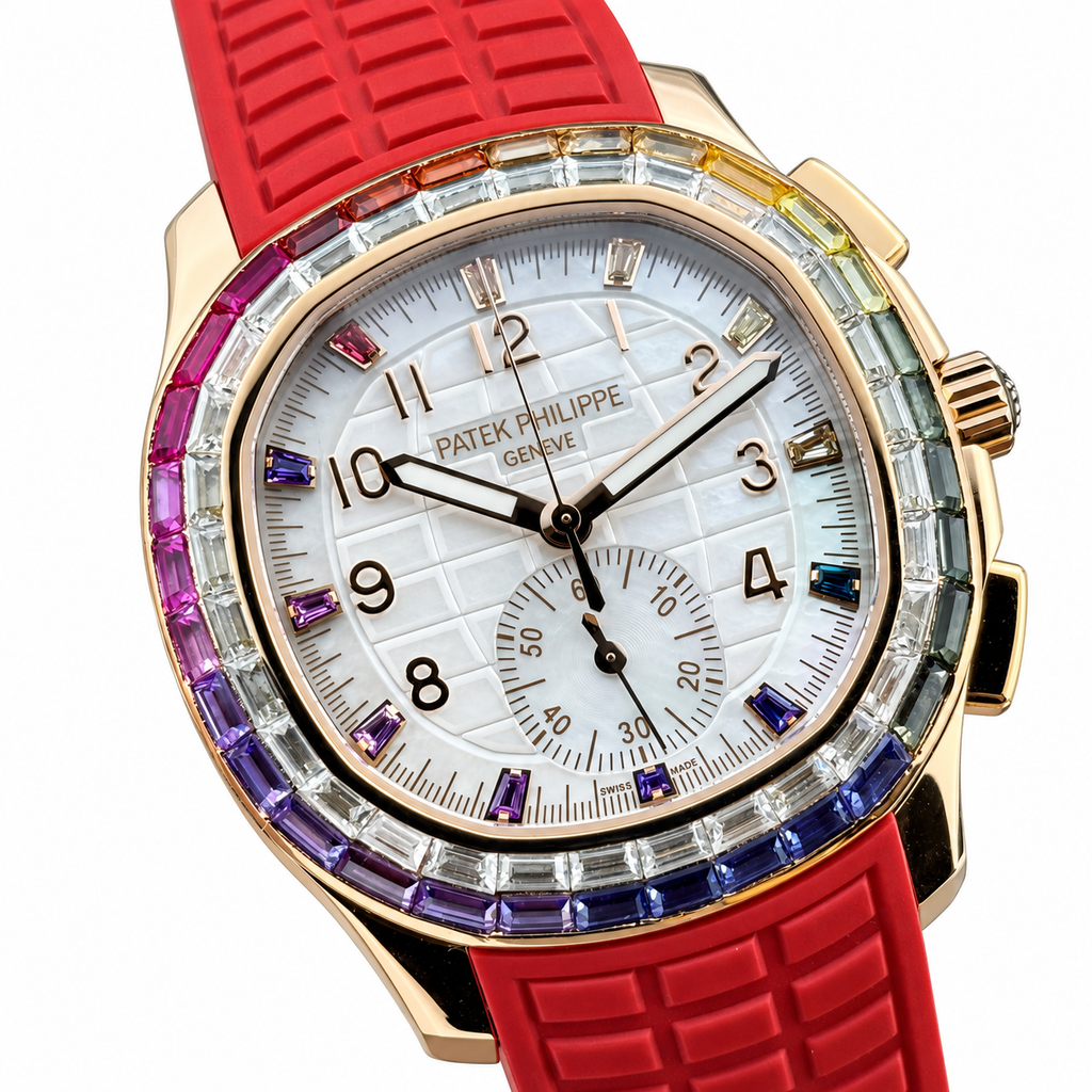 Patek Philippe Rose Gold Aquanaut Chronograph Rainbow