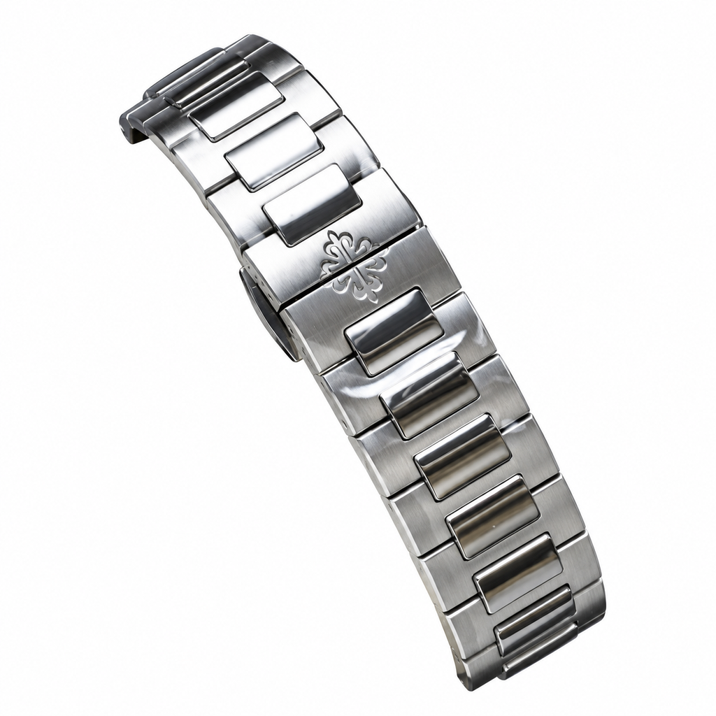 Patek Philippe Nautilus Steel Emerald Baguette Bezel White Dial 35mm