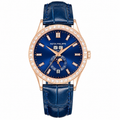 Patek Philippe Rose Gold Annual Calendar Diamond Blue Dial