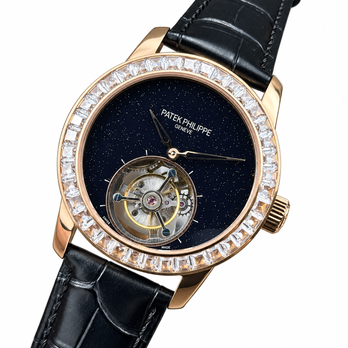 Patek Philippe Rose Gold Diamond Tourbillon Aventurine