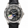 Patek Philippe Annual Calendar Moon Phase 40mm Steel Black Dial