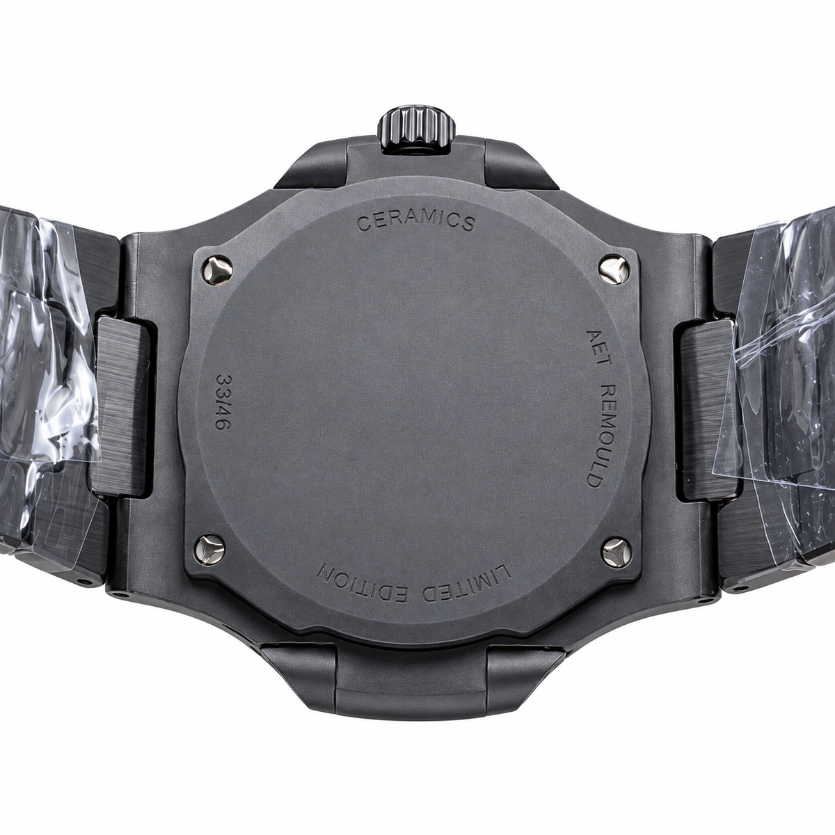 Patek Philippe Black Ceramic Nautilus Yellow Dial AMG Edition