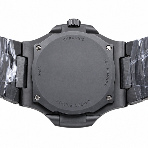 Patek Philippe Black Ceramic Nautilus Yellow Dial AMG Edition