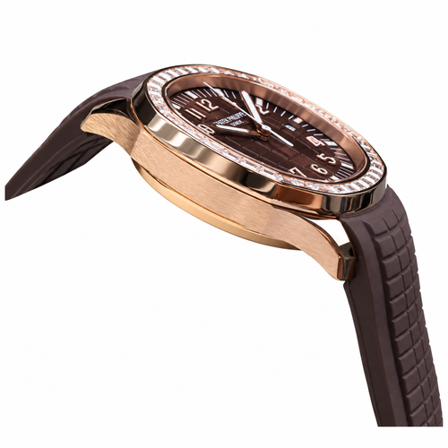 Patek Philippe Aquanaut Luce | Rose Gold Diamond Brown Dial