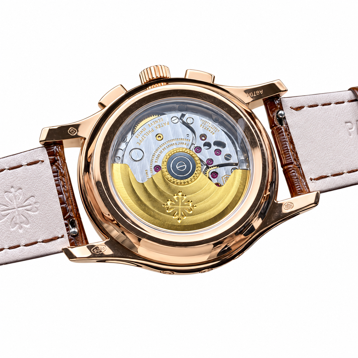 Patek Philippe Complications Rose Gold Chronograph Tobacco Brown Dial 40mm