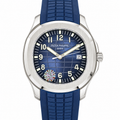 Patek Philippe White Gold Aquanaut Blue Dial Date