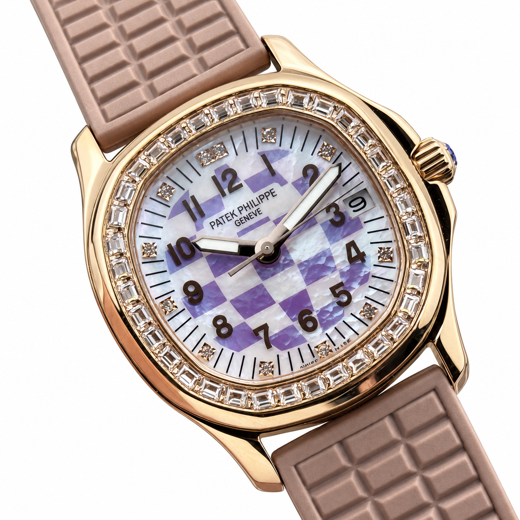 Patek Philippe Rose Gold Aquanaut Luce Diamond Bezel