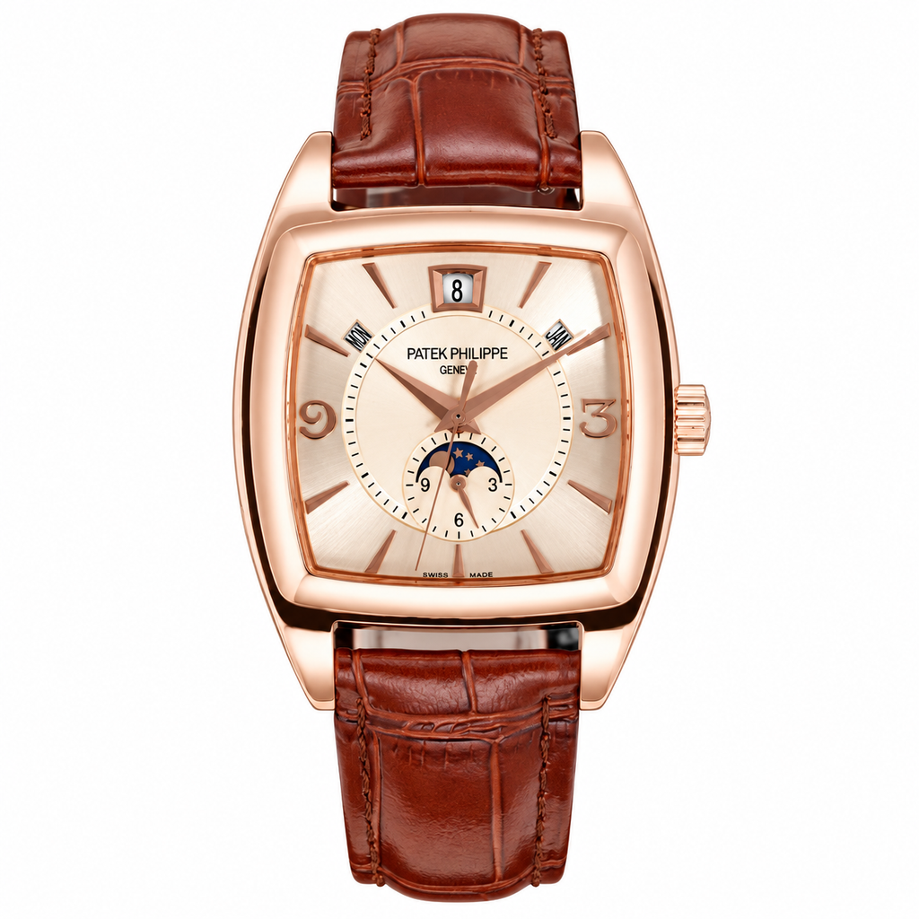 Patek Philippe Rose Gold Gondolo Annual Calendar Moon Phase