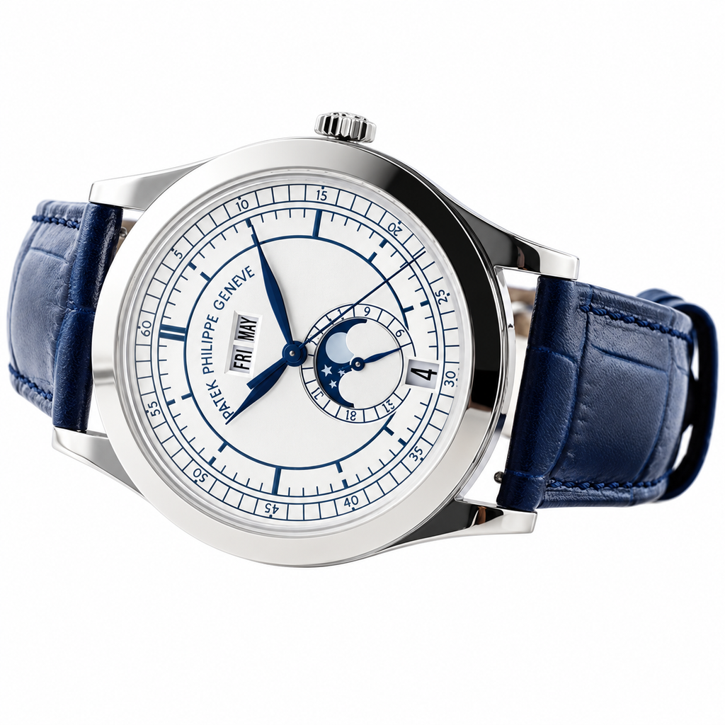Patek Philippe Men's Green Dial Automatic Watch 38.5mm