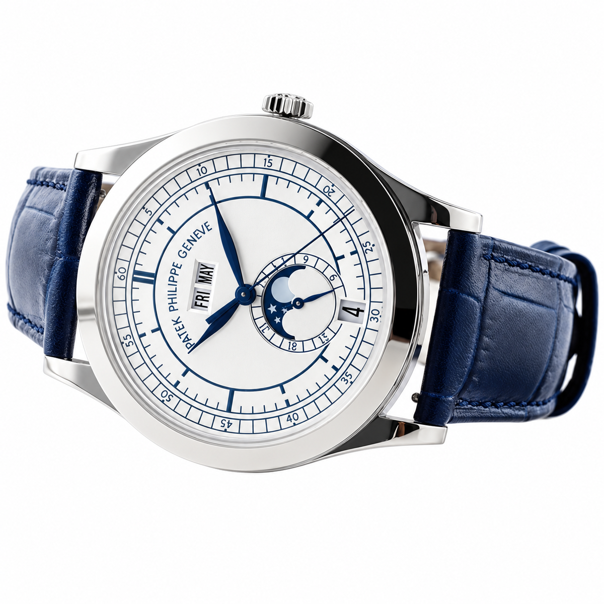 Patek Philippe Men's Green Dial Automatic Watch 38.5mm