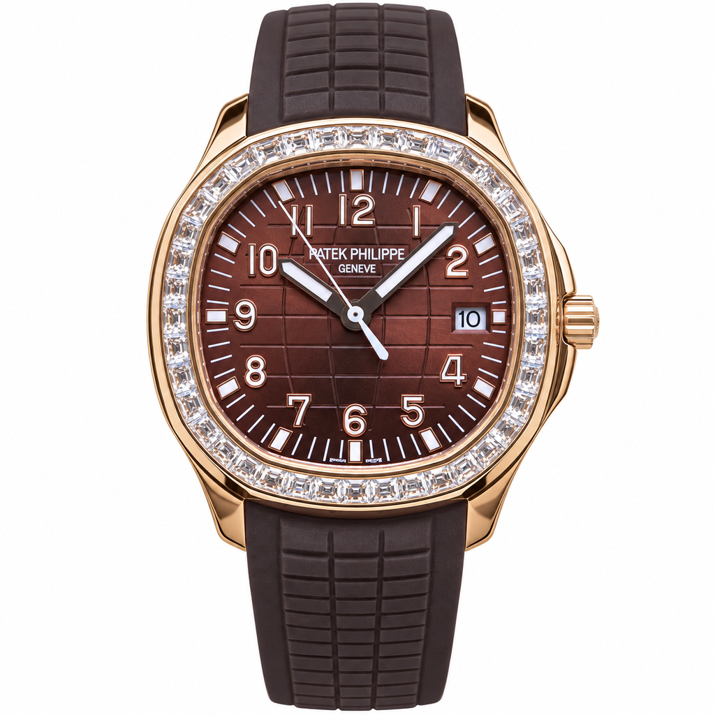 Patek Philippe Aquanaut Luce | Rose Gold Diamond Brown Dial