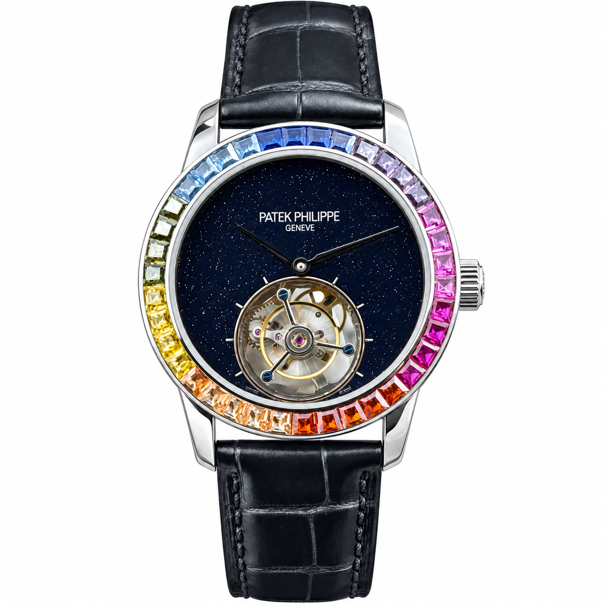 Patek Philippe White Gold Rainbow Tourbillon