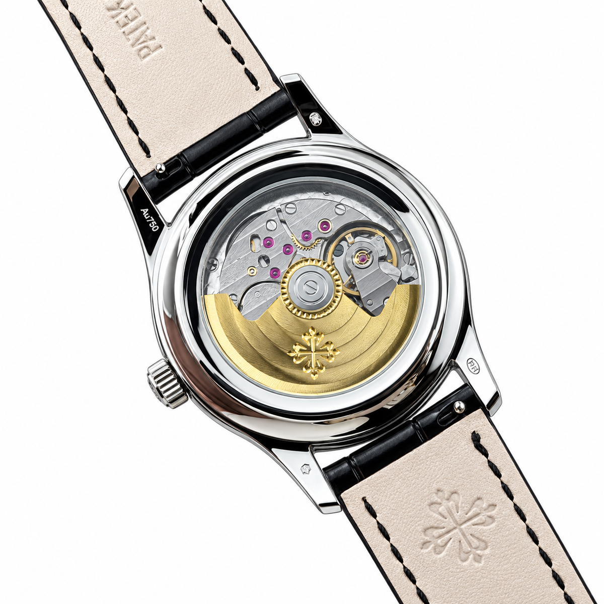 Patek Philippe Annual Calendar Moon Phase 40mm White Gold Silver Dial