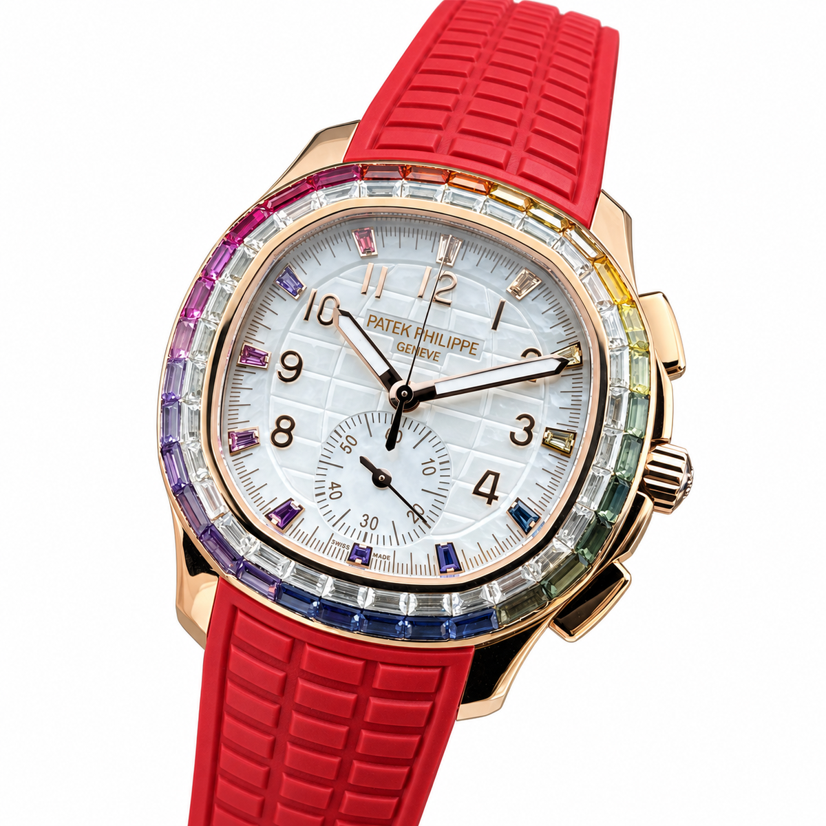 Patek Philippe Rose Gold Aquanaut Chronograph Rainbow