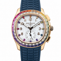 Patek Philippe Rose Gold Aquanaut Chronograph Rainbow Blue