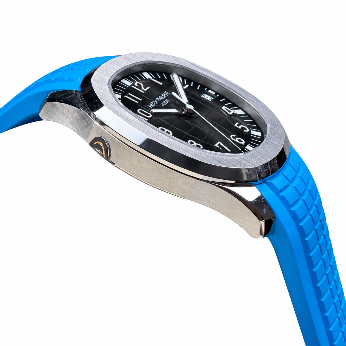 Patek Philippe Aquanaut | Steel Black Dial Blue Strap