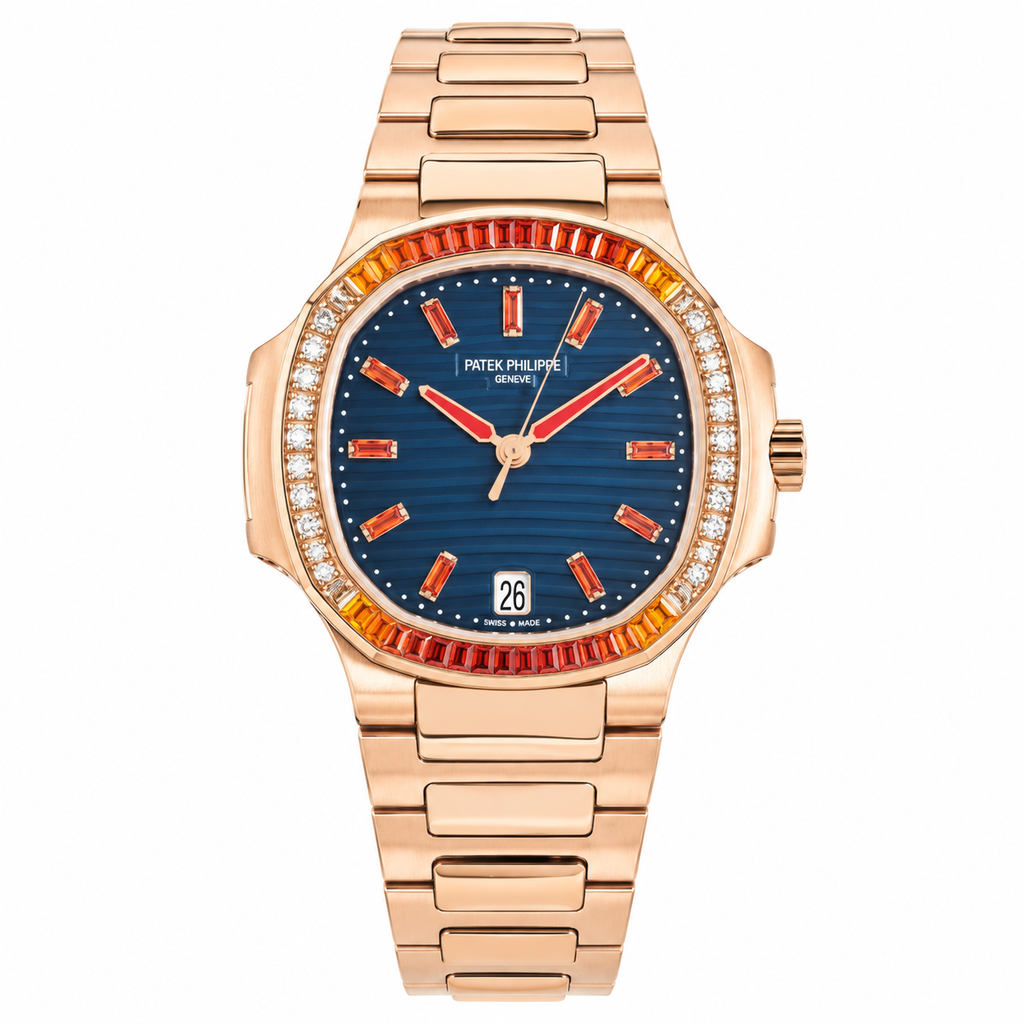 Patek Philippe Women's Rose Gold Style Automatic Watch 35.2mm