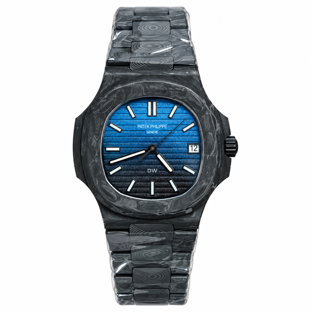 Patek Philippe Nautilus Full Carbon Blue Black Gradient DiW