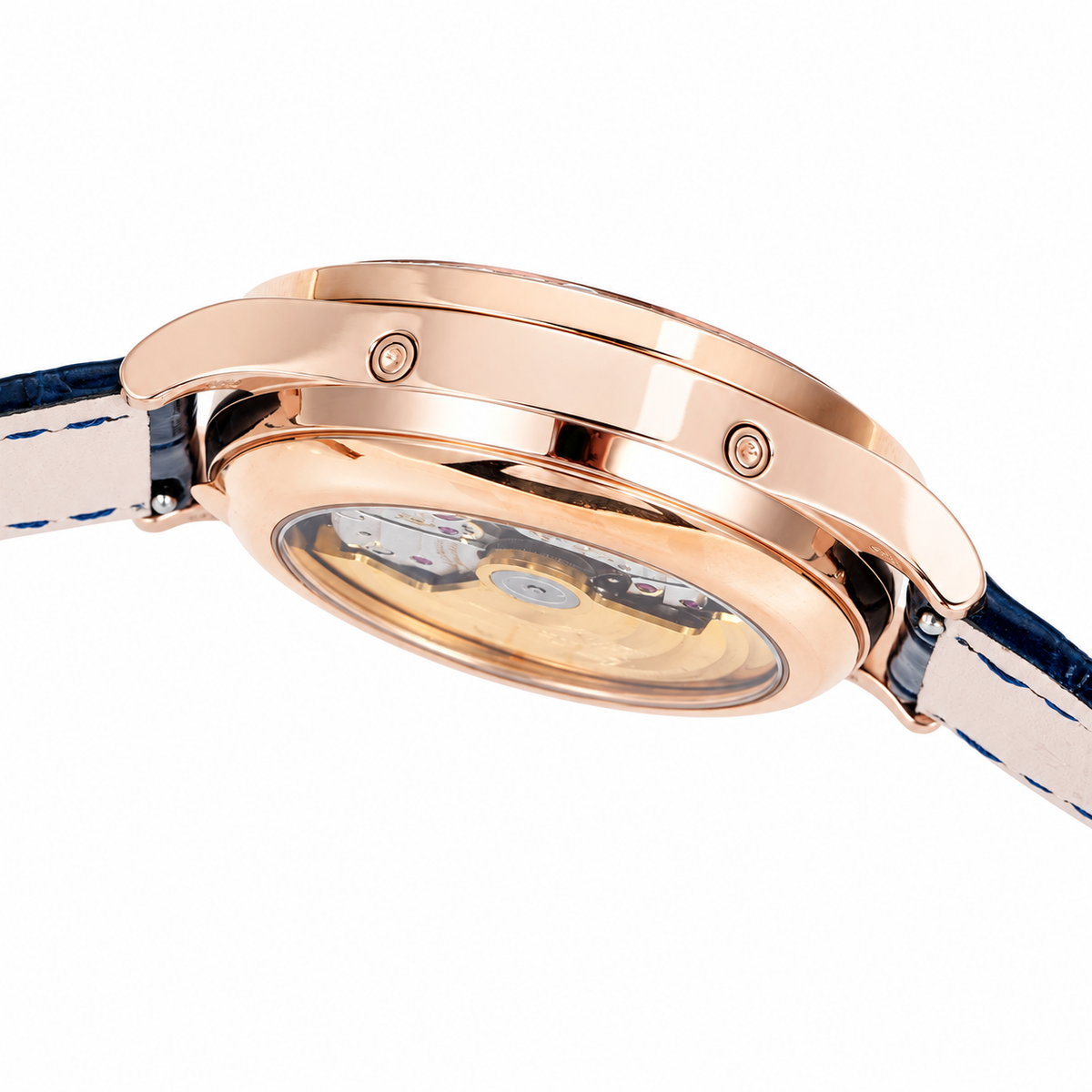 Patek Philippe Rose Gold Annual Calendar Diamond Blue Dial