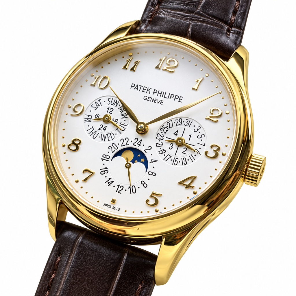Patek Philippe Yellow Gold Perpetual Calendar Moon Phase