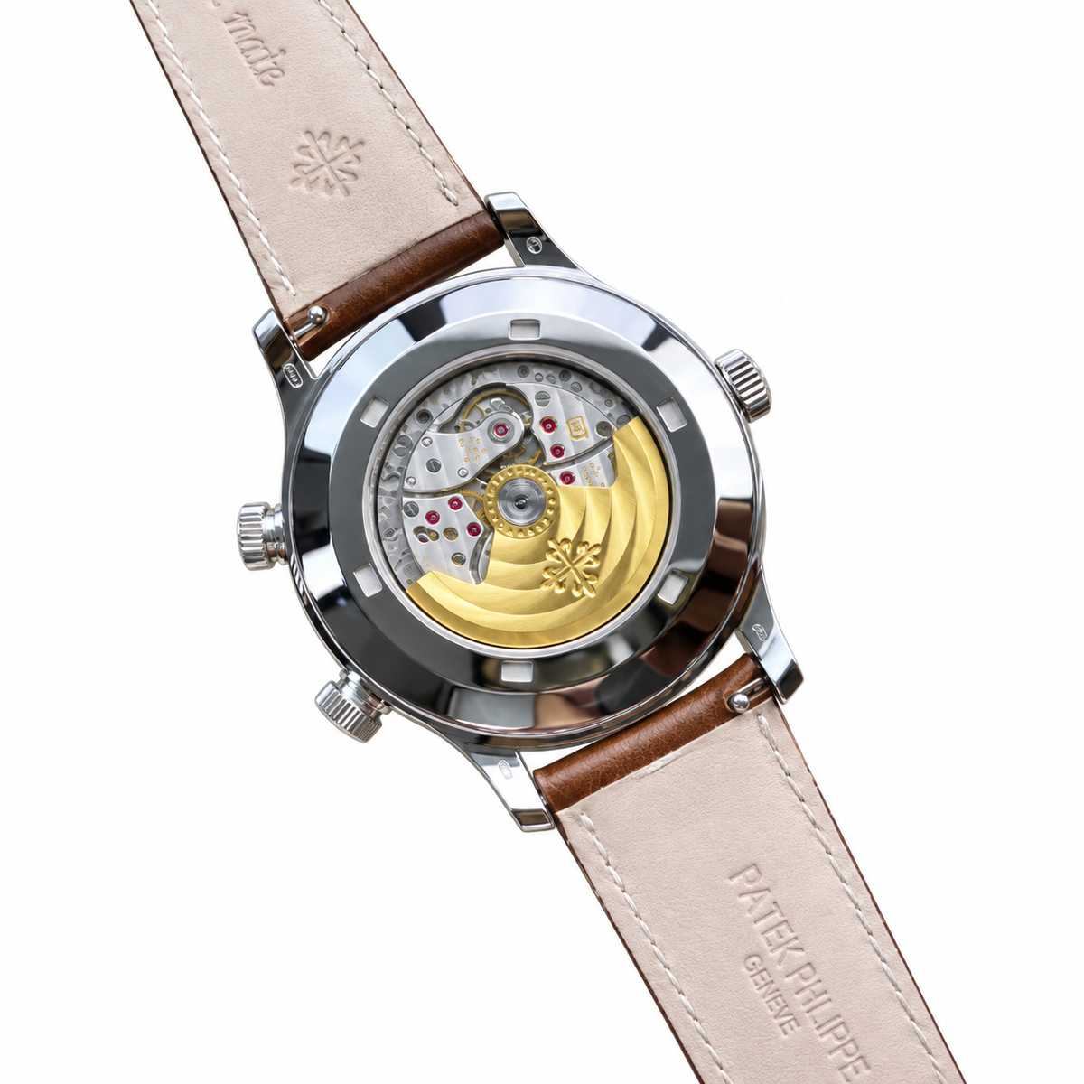 Patek Philippe Calatrava Pilot Travel Time 42mm Steel Anthracite Dial Dual Time Zone