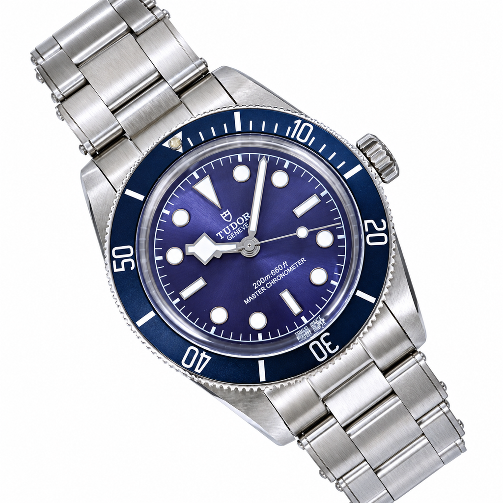 Tudor Black Bay Navy Blue Dial Steel Watch