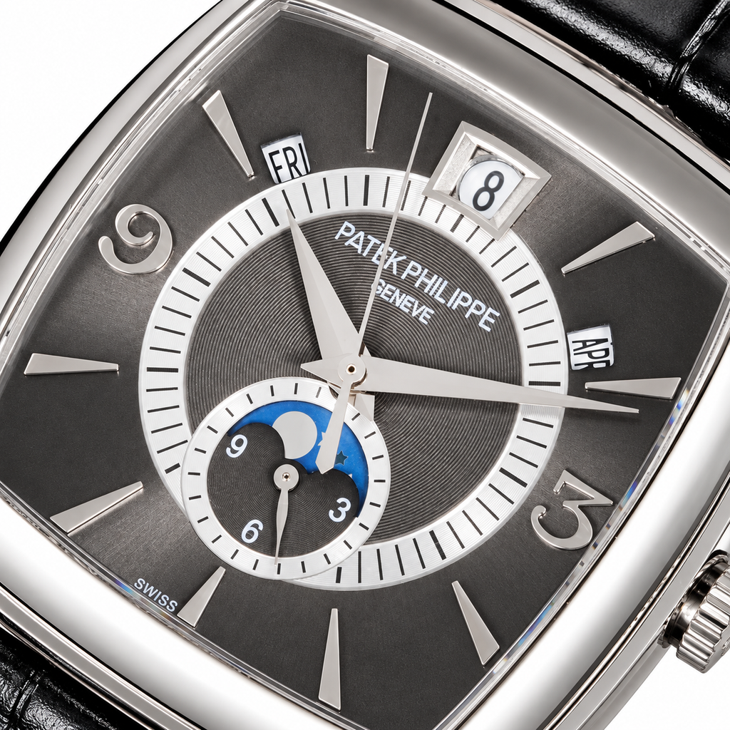 Patek Philippe White Gold Gondolo Slate Dial Moon Phase