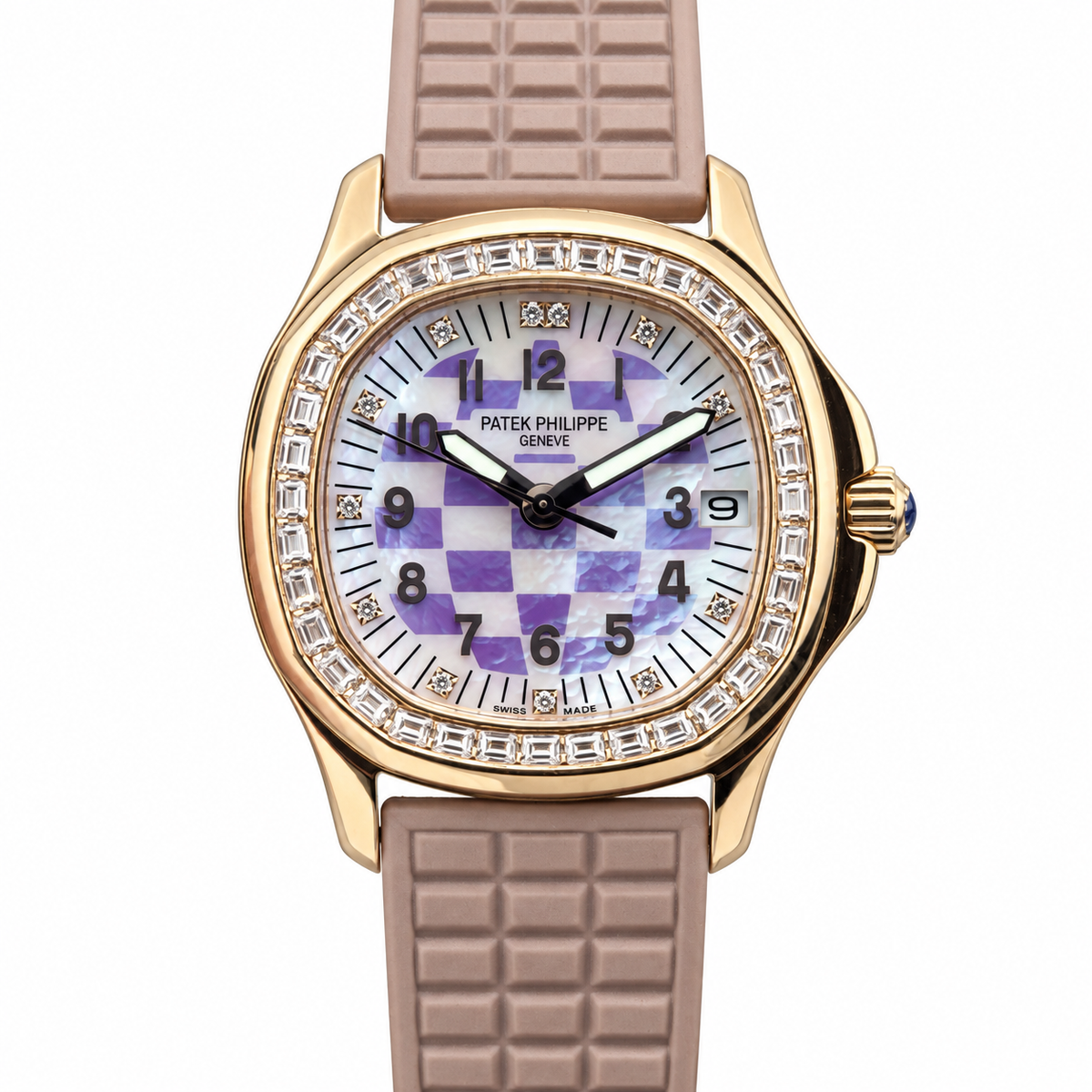 Patek Philippe Rose Gold Aquanaut Luce Diamond Bezel