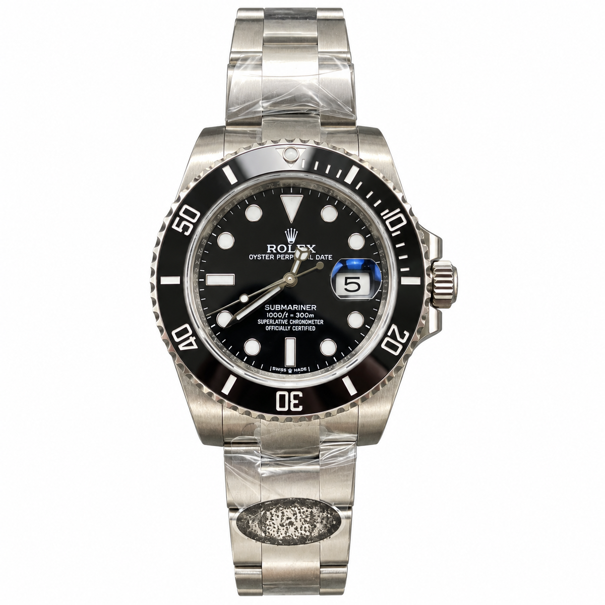 Rolex Steel Submariner Date Black Ceramic Watch