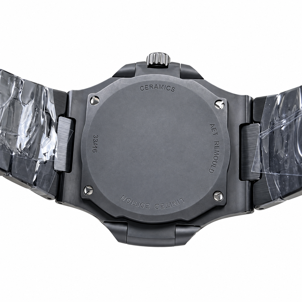 Patek Philippe Black Ceramic Nautilus Yellow Green Gradient AMG