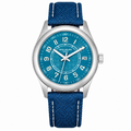 Patek Philippe Calatrava Date 40mm Steel Teal Dial NATO Strap