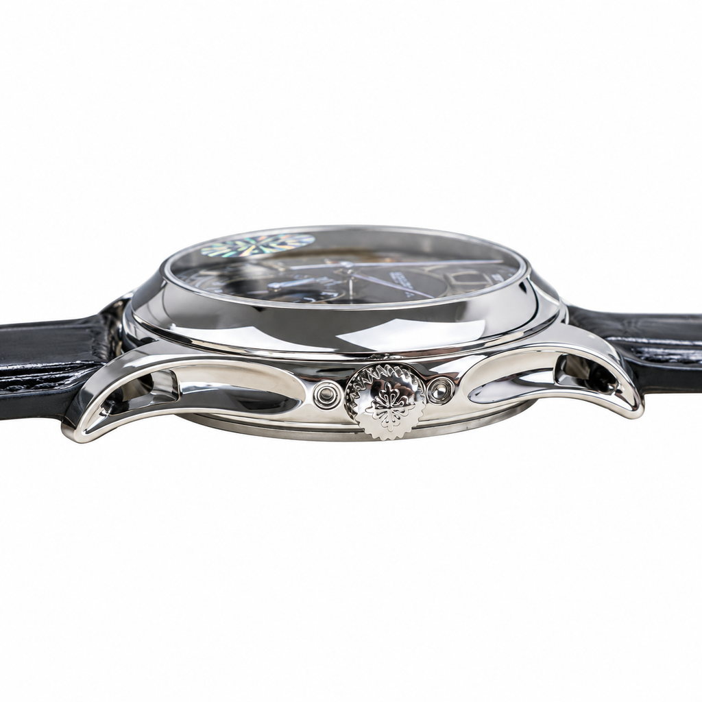 Patek Philippe Annual Calendar Moon Phase 40mm Steel Grey Gradient Dial