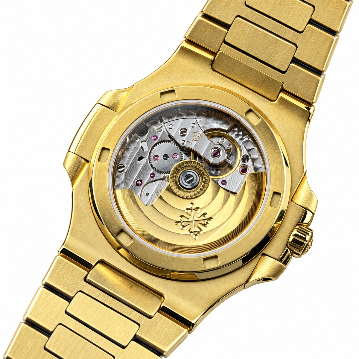 Patek Philippe Yellow Gold Nautilus Full Diamond Bracelet