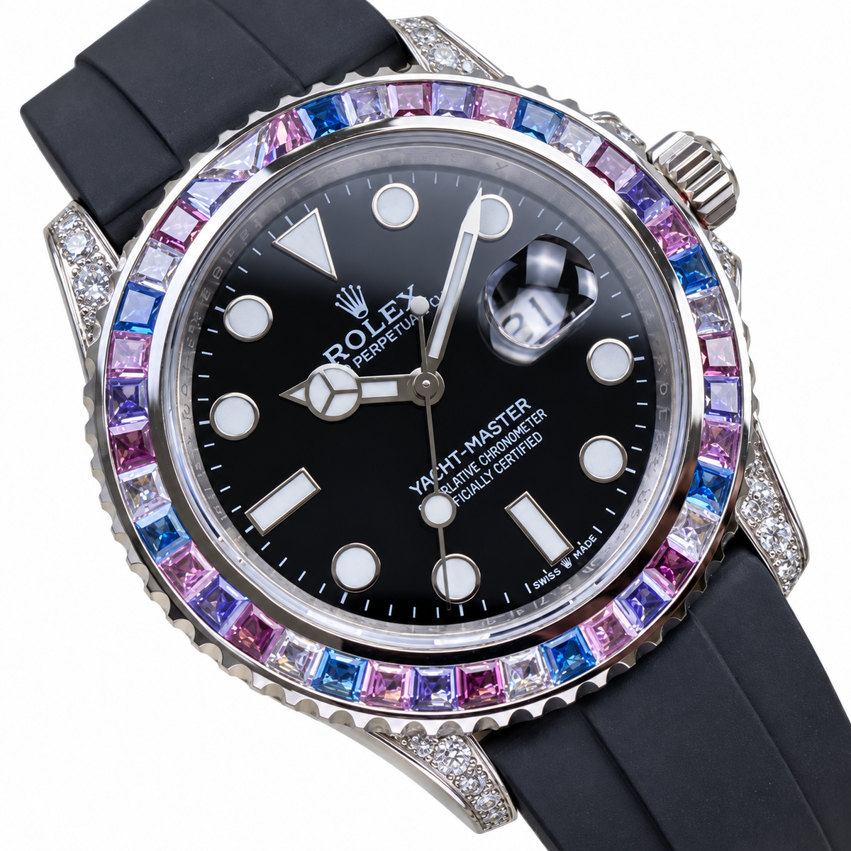Rolex Yacht-Master Rainbow Gem-Set Watch
