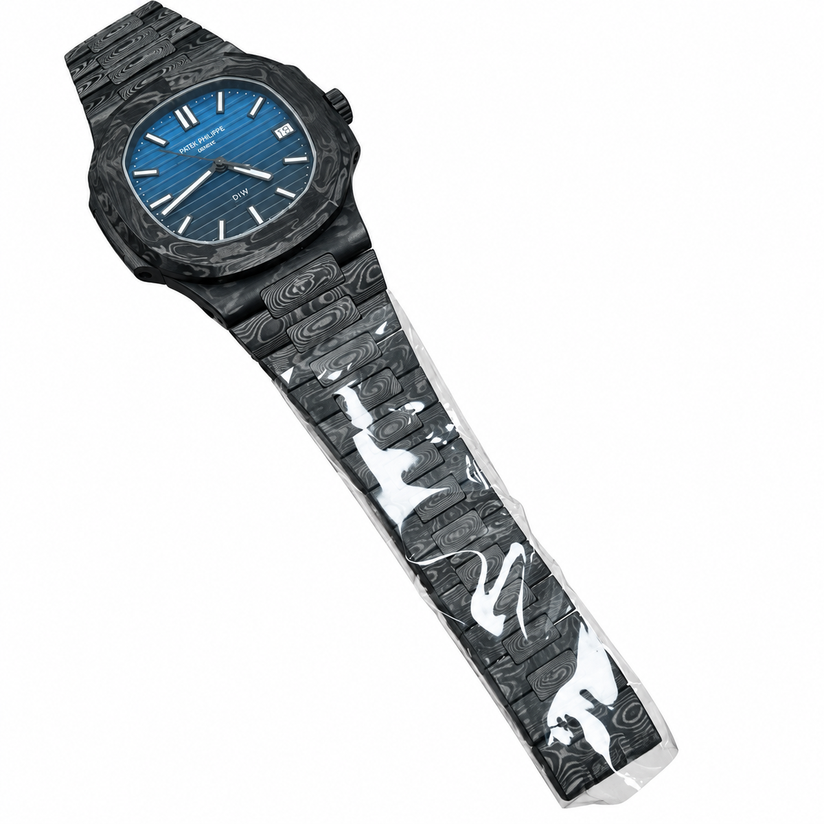 Patek Philippe Nautilus Full Carbon Blue Black Gradient DiW