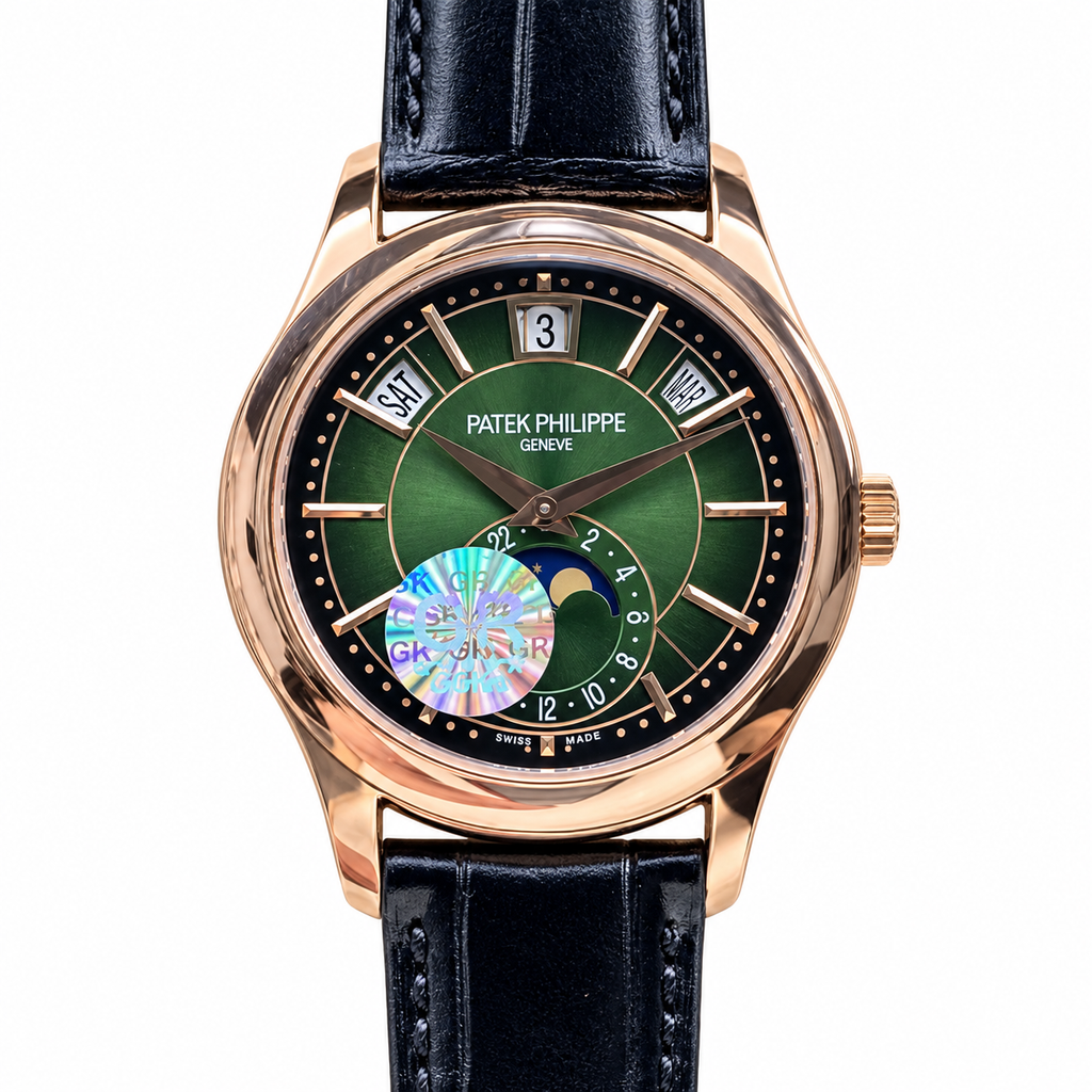 Patek Philippe Annual Calendar Moon Phase 40mm Rose Gold Green Dial