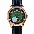 Patek Philippe Annual Calendar Moon Phase 40mm Rose Gold Green Dial