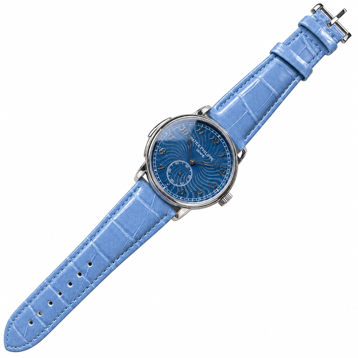 Patek Philippe White Gold Calatrava Blue Enamel Dial