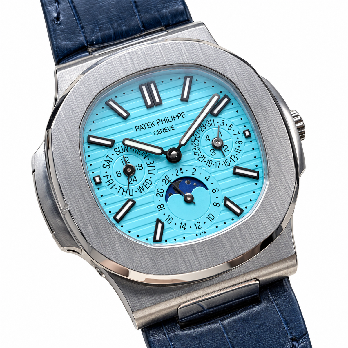 Patek Philippe Men's Dual Time Automatic Watch 40mm