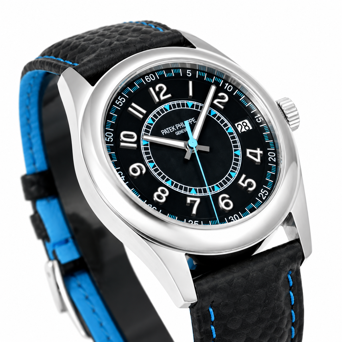 Patek Philippe Men's Black Dial Automatic Watch 40mm