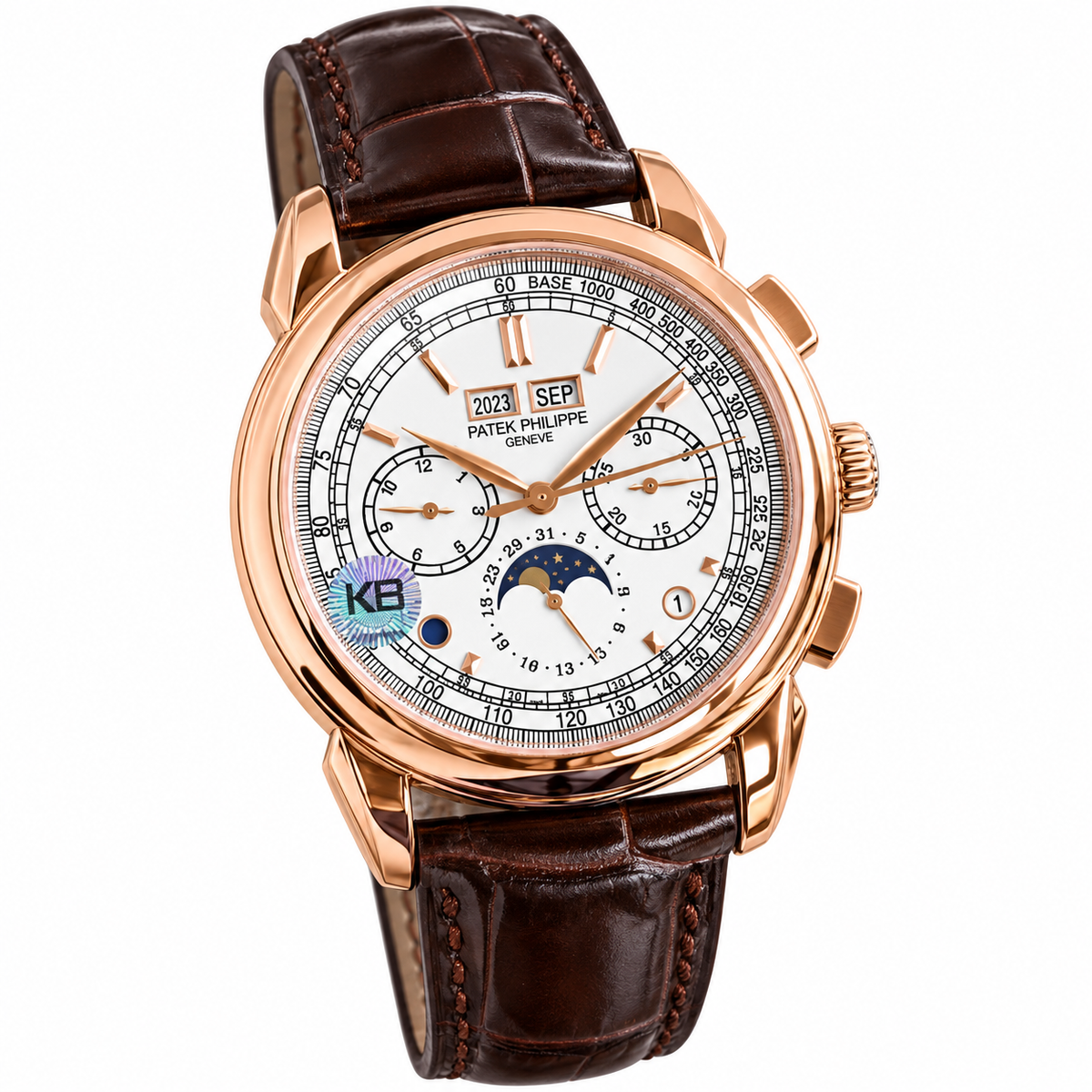 Patek Philippe Grand Complication Perpetual Calendar Chronograph 41mm Rose Gold Silver Dial