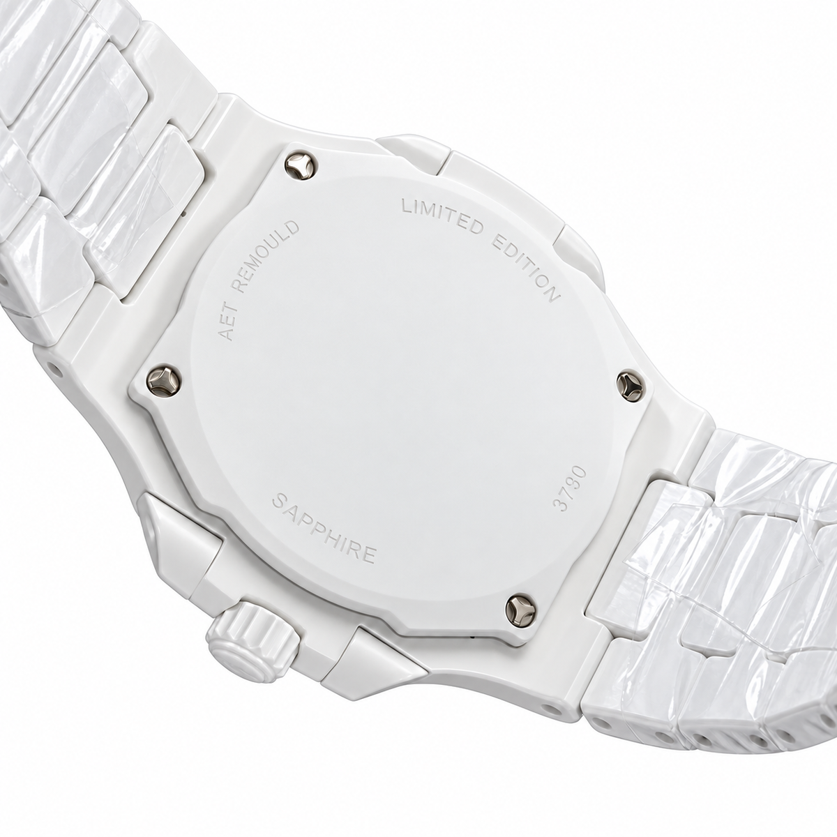 Patek Philippe White Ceramic Nautilus Pink Purple Gradient