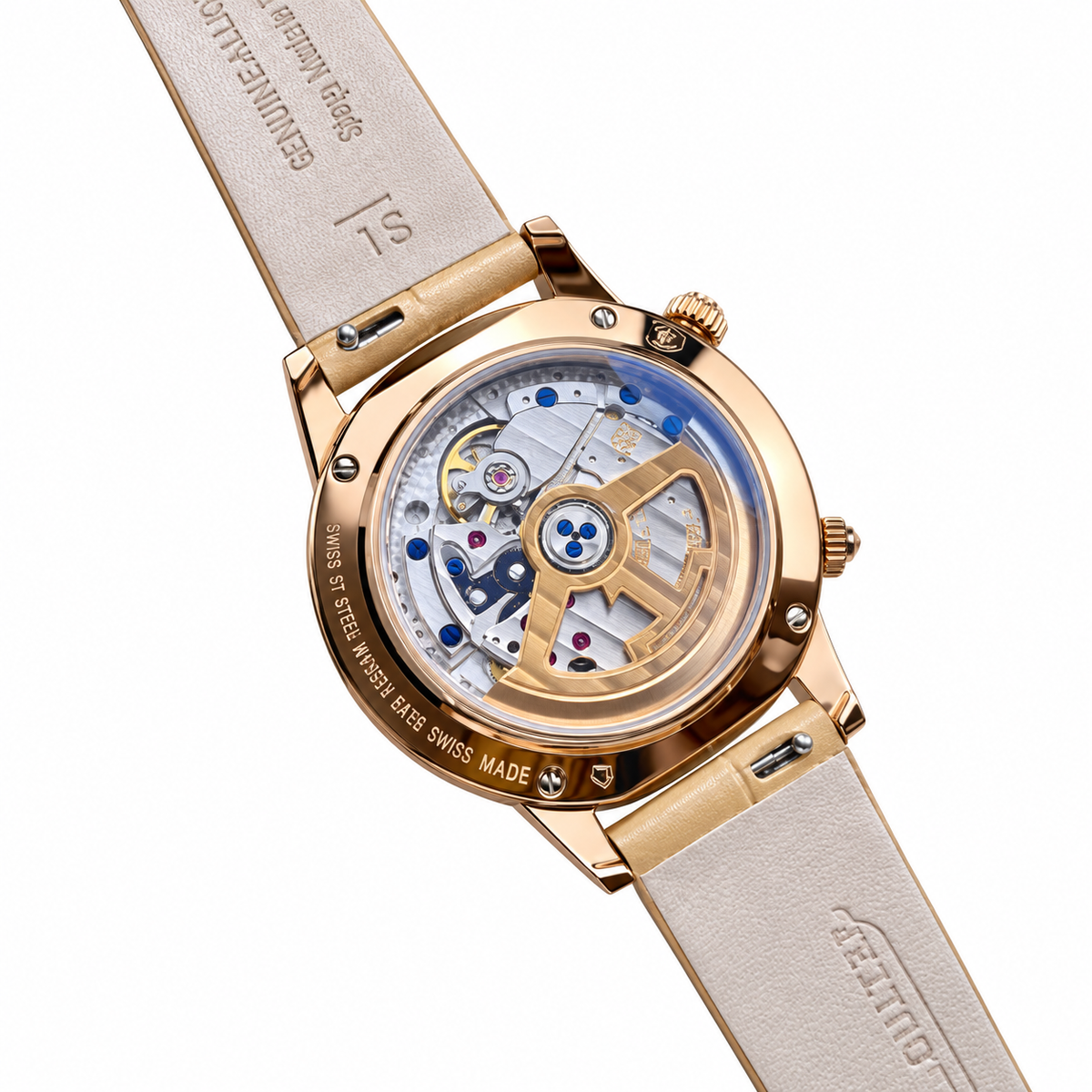 Patek Philippe Rose Gold Diamond Bezel Moon Dial